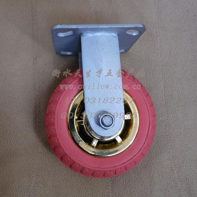 廠家直銷8寸鍍金橡膠定向腳輪 鍍金橡膠定向腳輪 橡膠定向腳輪圖片_高清圖_細節圖-衡水天生才五金產品商貿 -